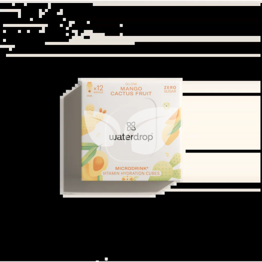 Waterdrop microdrink glow mangó, kaktuszgyümölcs, sárgabarack ízesítéssel 12 db • Egészségbolt