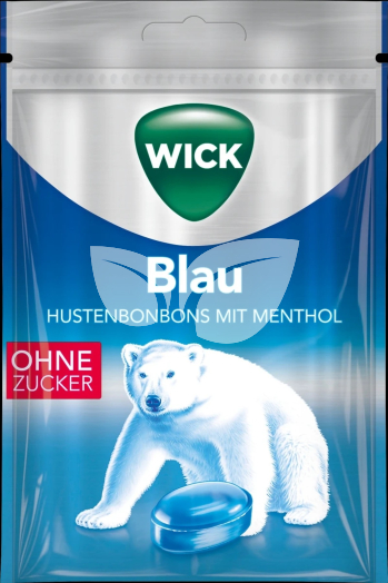 Wick BLAU mentolos torokcukor cukormentes 72 g • Egészségbolt