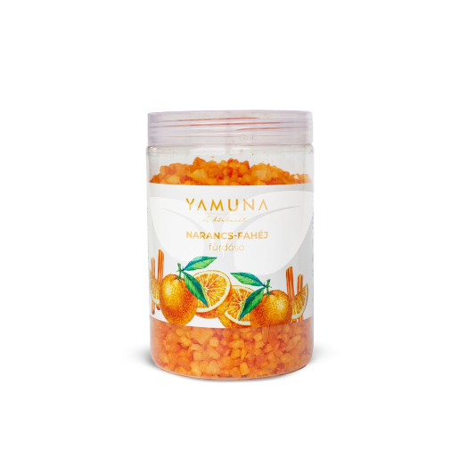 Yamuna tégelyes fürdősó narancs-fahéj 1000 g • Egészségbolt
