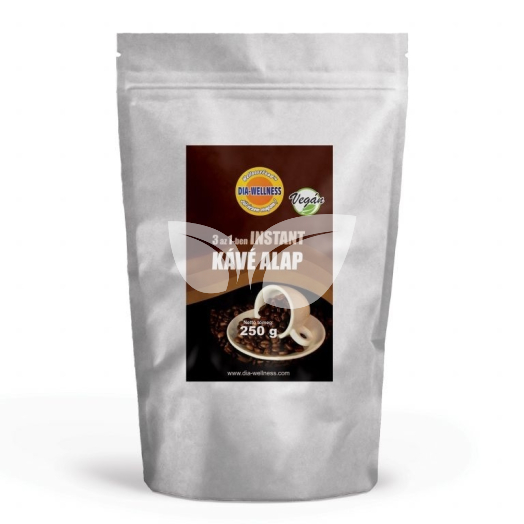 Dia-Wellness Instant kávé 3:1 édesítőszerrel 250 g • Egészségbolt