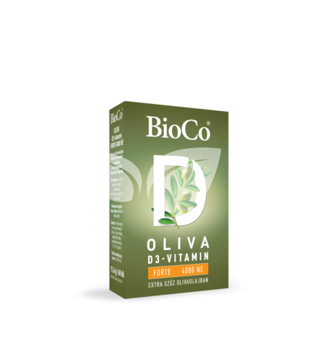 BioCo OLIVA D3-VITAMIN Forte 4000NE 60 db • Egészségbolt