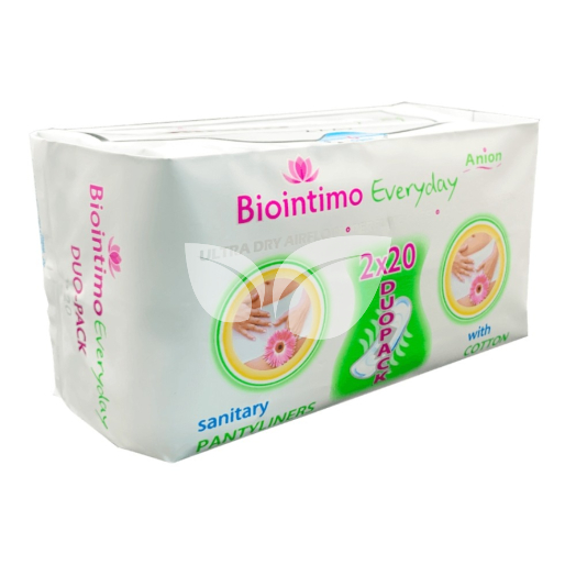 Biointimo ANION Duo-everyday anionos tisztasági betét 2×20 darab • Egészségbolt